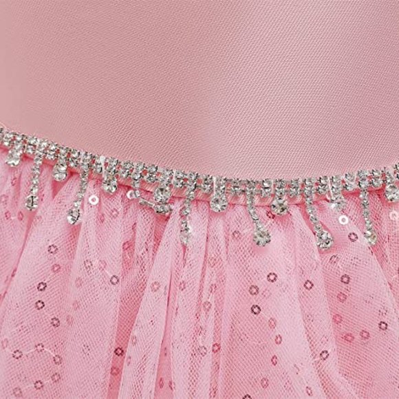 NWT Beautiful Sparkling Bling Rhinestone Sequins Christmas Or Flower Gir… - Picture 7 of 16